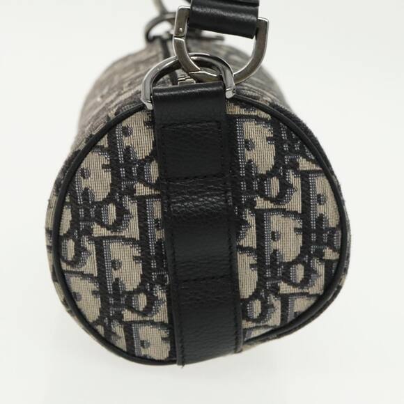 DIOR Trotter Canvas Oblique Shoulder Bag Blue - Picture 4 of 14